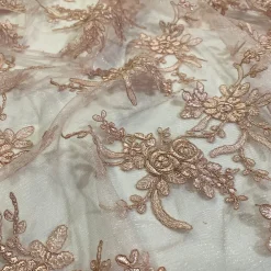 Laylani Lace Table Linen in Champagne