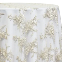 Laylani Lace Table Linen in Ivory