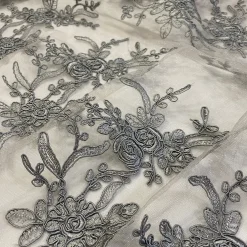 Laylani Lace Table Runner in Silver