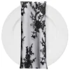 Laylani Lace (w/ Poly Lining) Table Napkin in Black