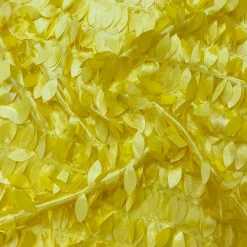 Leaf Hanging Taffeta Table Runner in Yellow