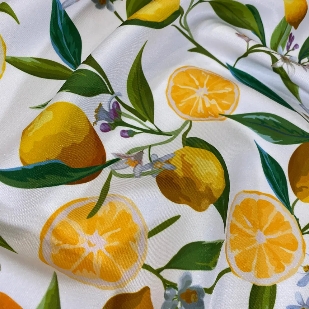 Lemon (Poly Print) Table Linen