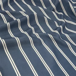 Lexington Stripe (Slub Print) Table Linen in Navy