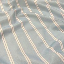 Lexington Stripe (Slub Print) Table Runner in Lt Blue