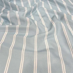 Lexington Stripe (Slub Print) Table Runner in Lt Blue