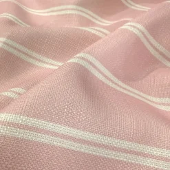 Lexington Stripe (Slub Print) Table Runner in Pink