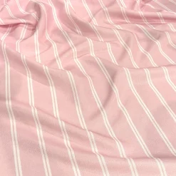 Lexington Stripe (Slub Print) Table Runner in Pink
