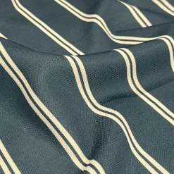 Lexington Stripe (Slub Print) Table Napkin in Slate Blue