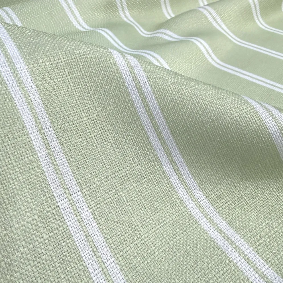 Lexington Stripe (Slub Print) Table Napkin in Sage