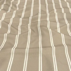 Lexington Stripe (Slub Print) Table Napkin in Taupe