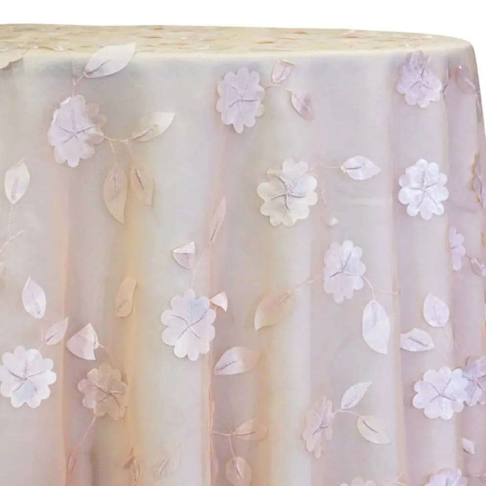 Lily Petal Table Linen in Blush