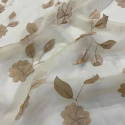 Lily Petal Table Linen in Champagne