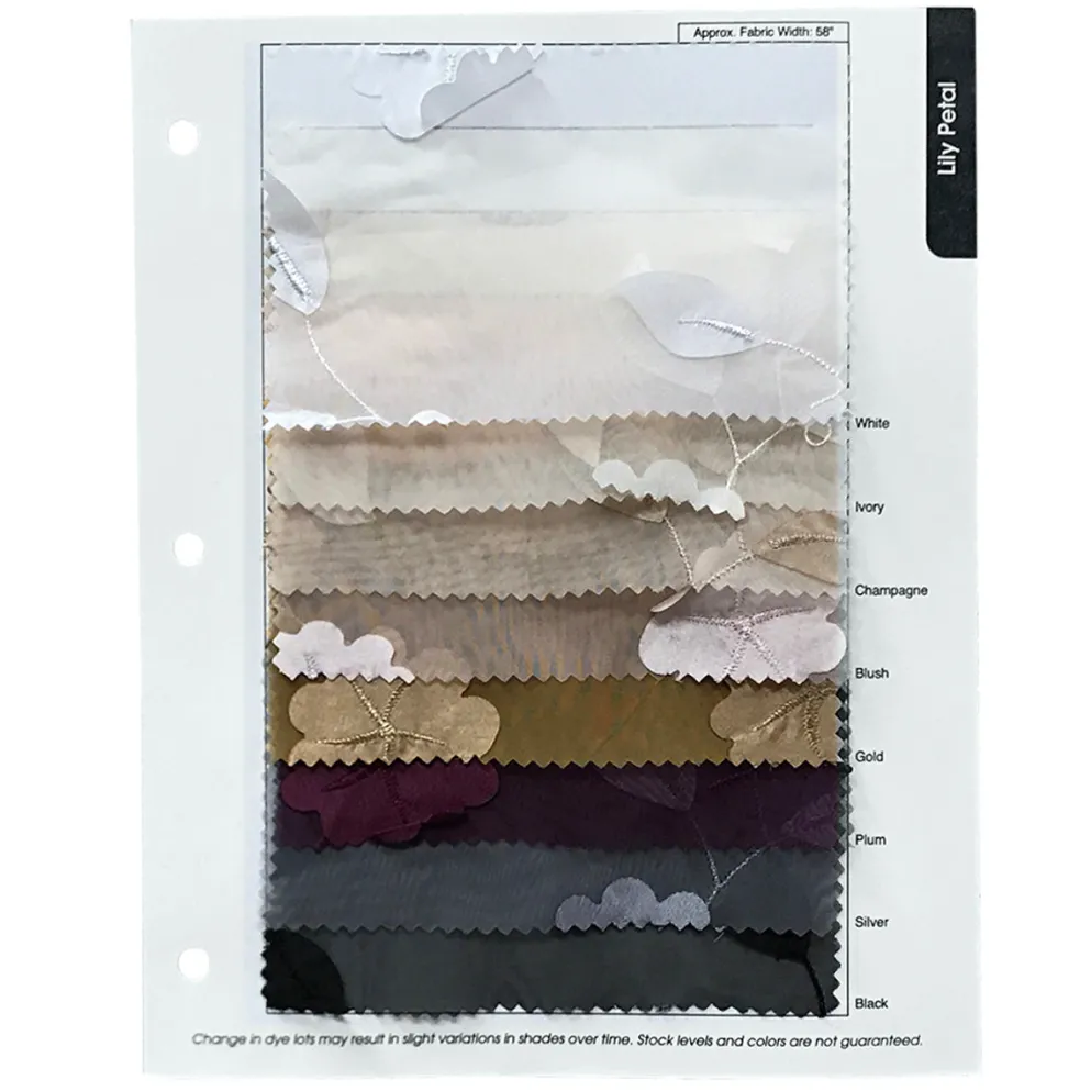 Lily Petal Table Linen in Gold