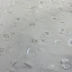 Lily Petal Table Linen in White