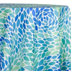 Locus Leaf (Poly Print) Table Linen in Blue