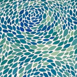 Locus Leaf (Poly Print) Table Runner in Blue