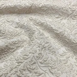 Lucia Jacquard Table Linen in Ivory