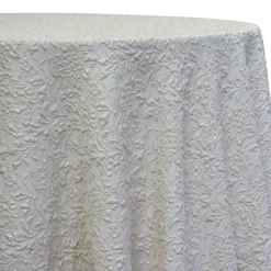 Lucia Jacquard Table Linen in Ivory