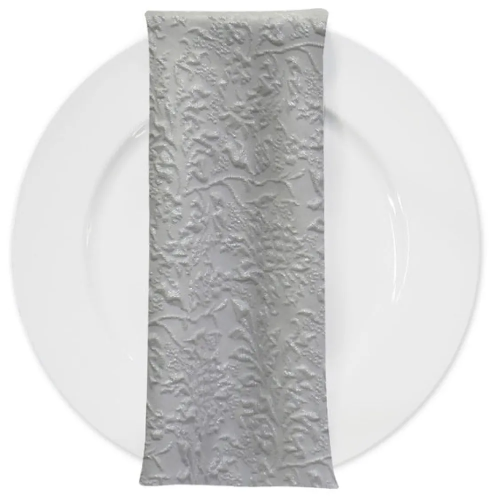 Lucia Jacquard Table Napkin in White