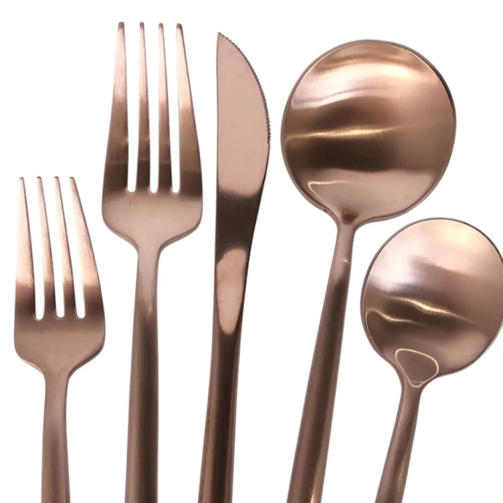 Luna Klasik Flatware/Cutlery in Rose Gold