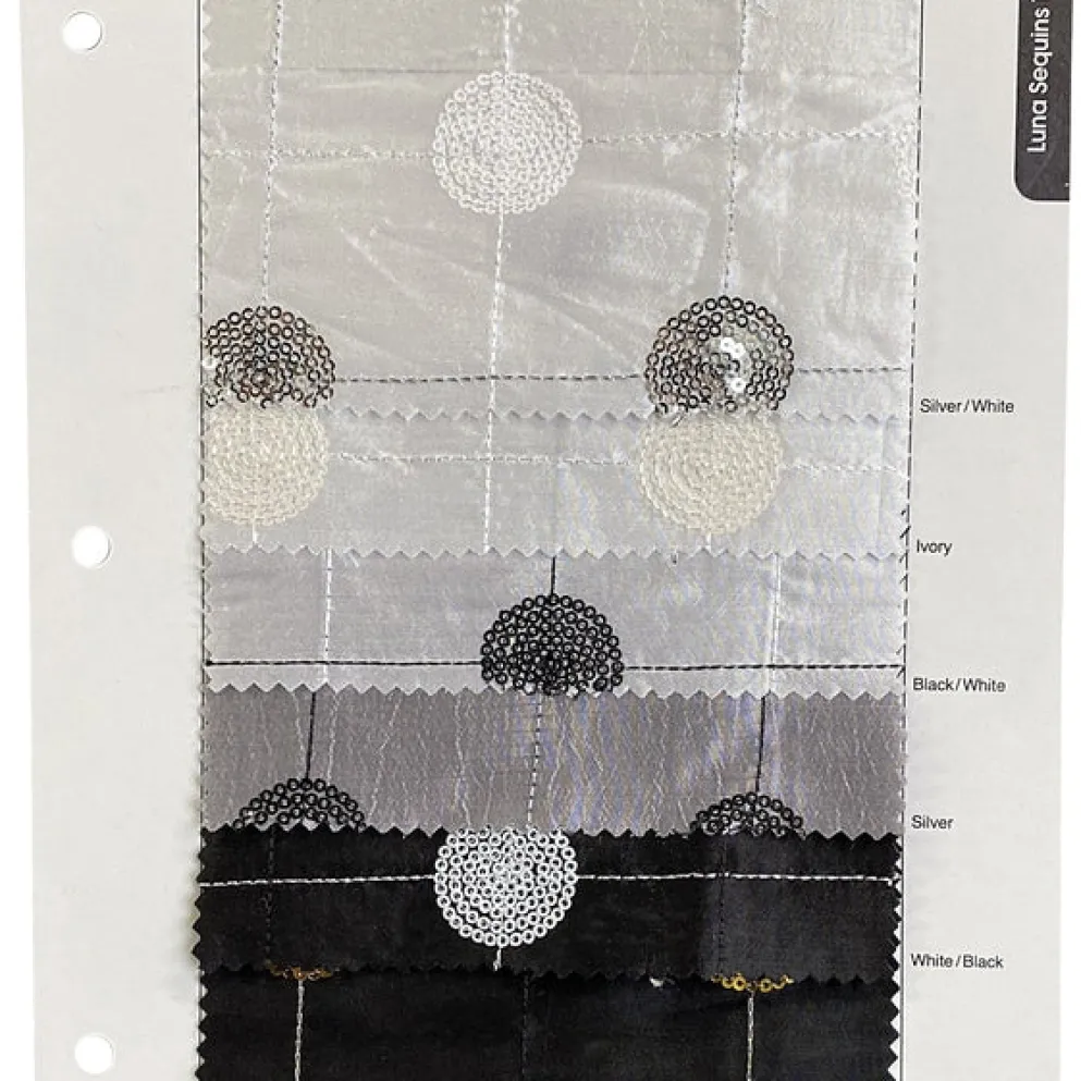 Luna Sequins Taffeta Table Runner in Gold and Black