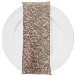 Lush Chiffon (w/ Poly Lining) Table Napkin in Champagne