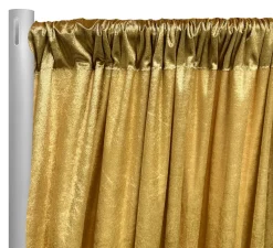 Lush Velvet Drapery Panel in Gold