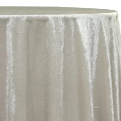Lush Velvet Table Linen in Bone