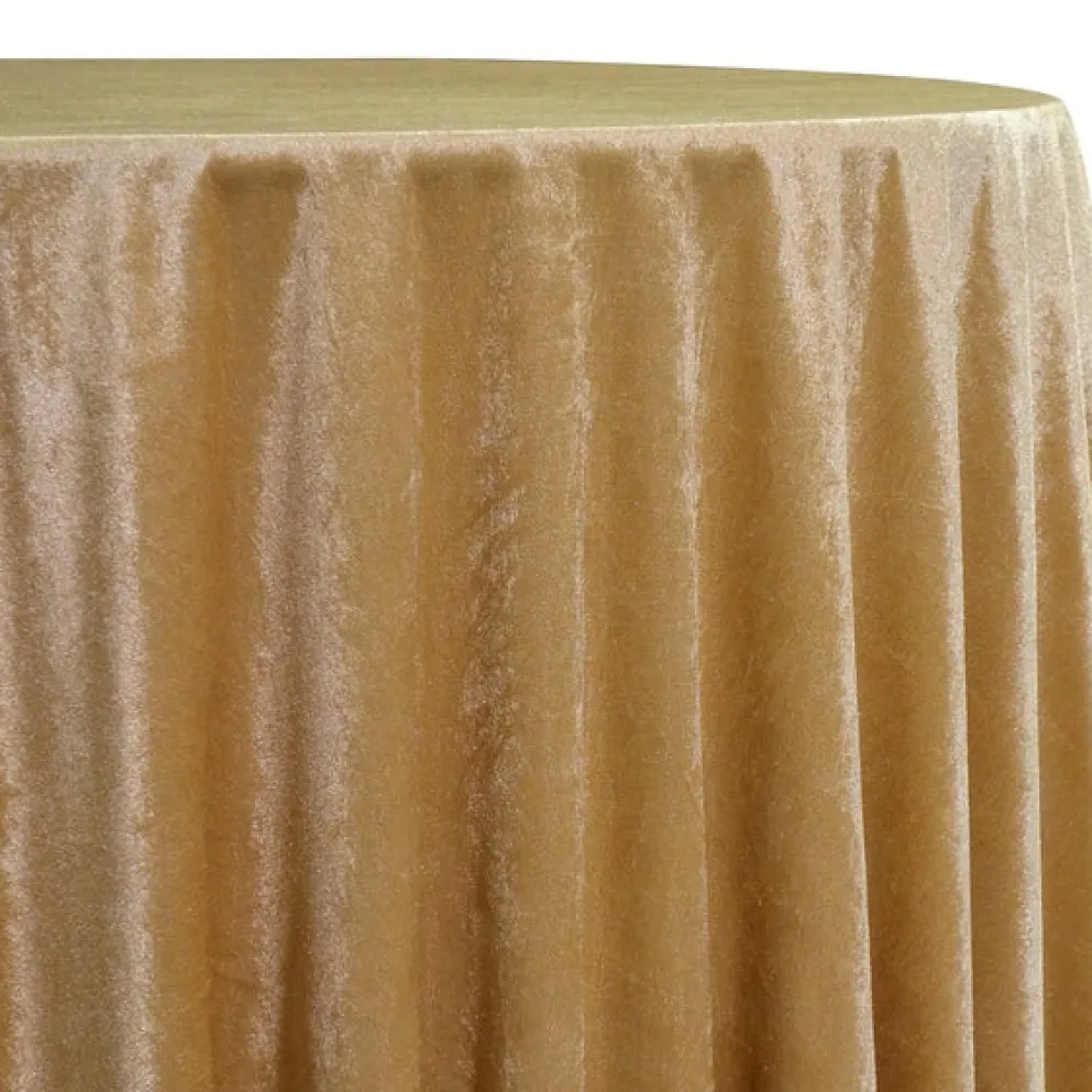 Lush Velvet Table Linen in Gold
