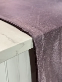 Lush Velvet Table Linen in Heather