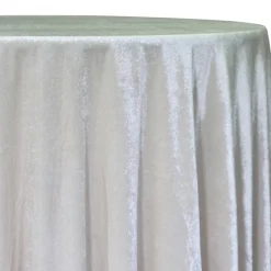Lush Velvet Table Linen in Ivory
