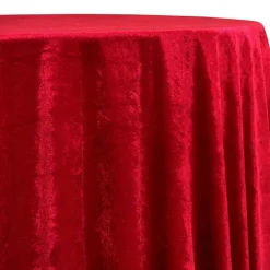 Lush Velvet Table Linen in Wine