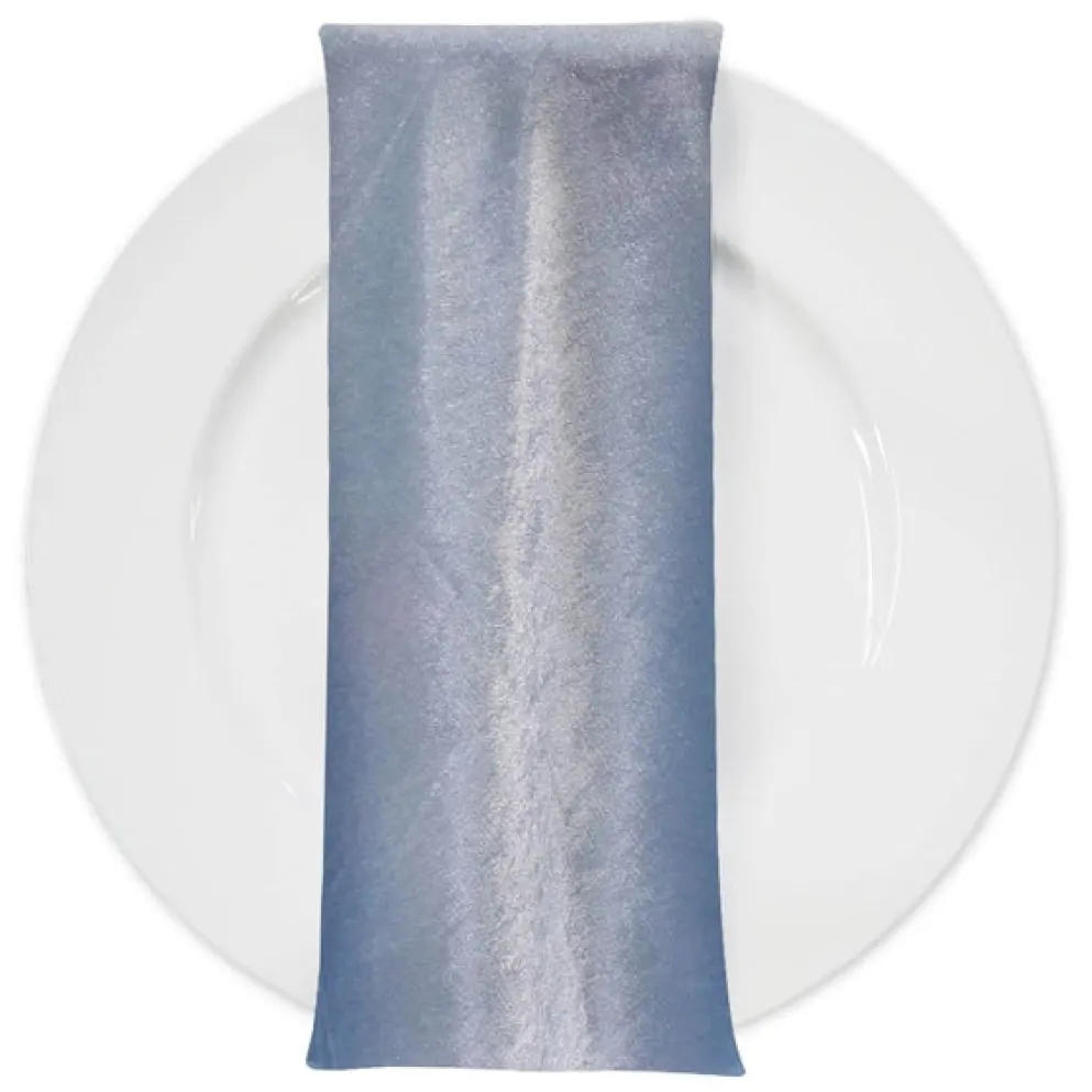 Lush Velvet Table Napkin in Baby Blue