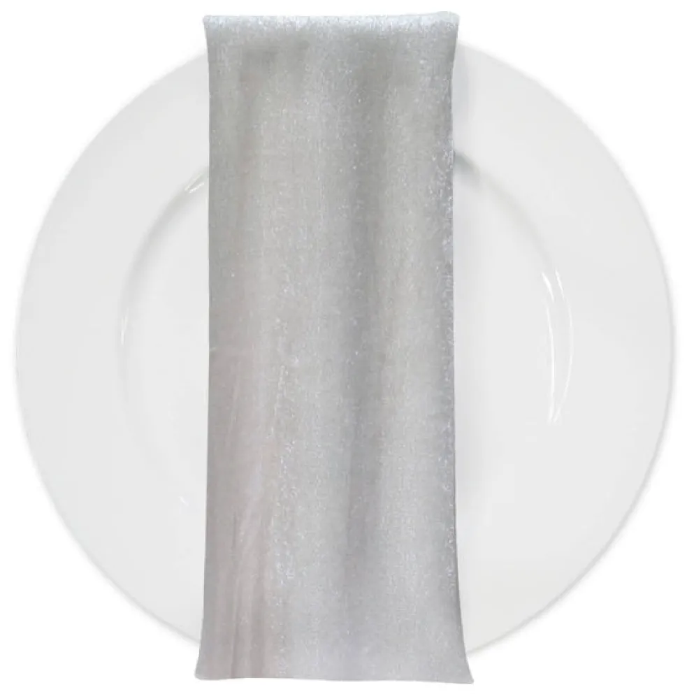 Lush Velvet Table Napkin in Ivory
