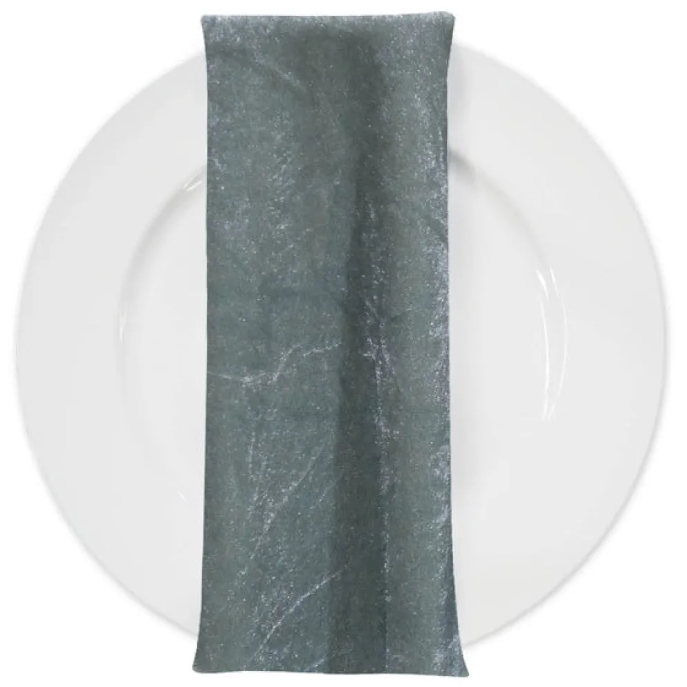 Lush Velvet Table Napkin in Seafoam