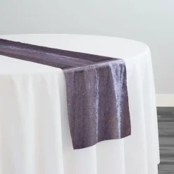 Lush Velvet Table Runner in Heather