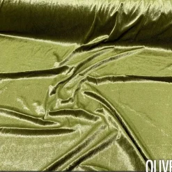 Lush Velvet Table Runner in Olive