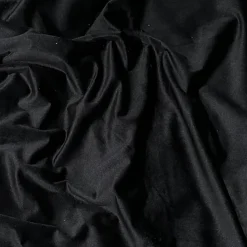 Luxury Plush Velvet Drapery Panel in Black
