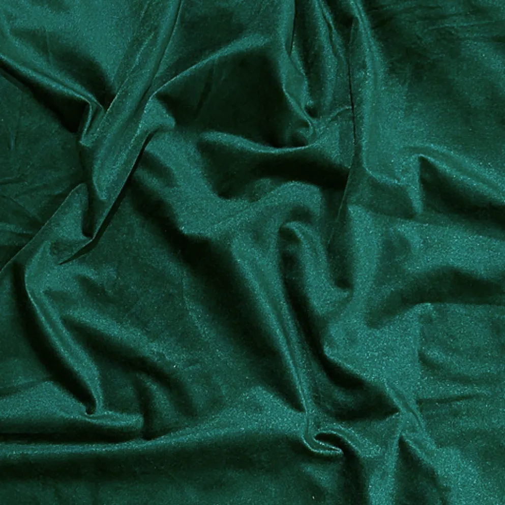 Luxury Plush Velvet Drapery Panel in Hunter Green