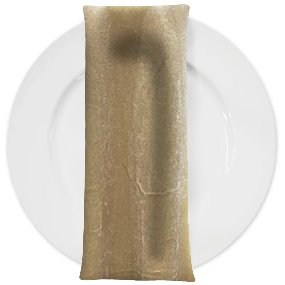 Luxury Plush Velvet Napkin in Champagne