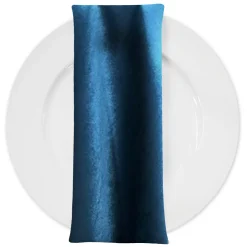 Luxury Plush Velvet Napkin in Lapis Blue