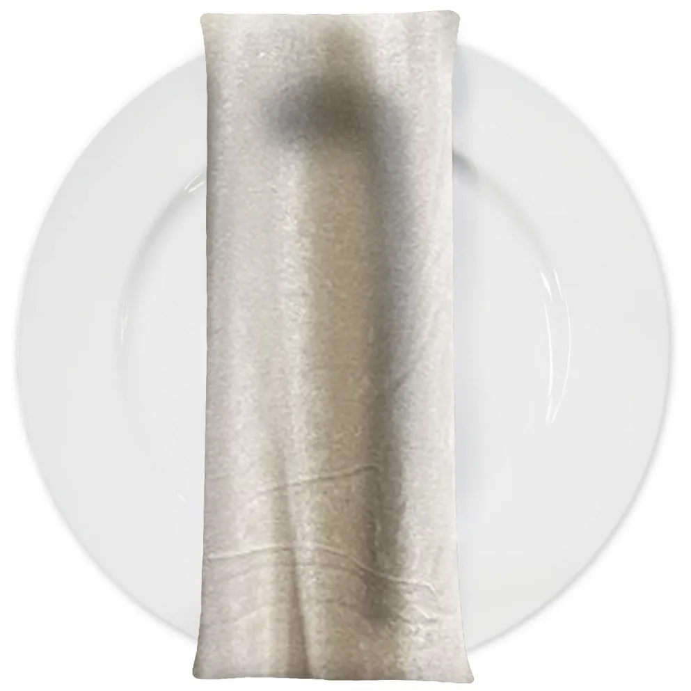 Luxury Plush Velvet Napkin in Ivory