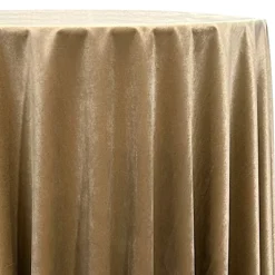 Luxury Plush Velvet Table Linen in Soft Gold