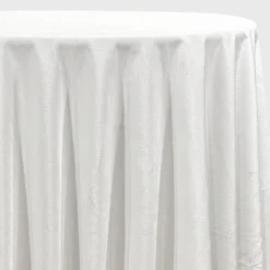 Luxury Plush Velvet Table Linen in White