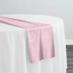 Luxury Plush Velvet Table Runner in Rose