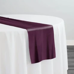Luxury Plush Velvet Table Runner in Plum