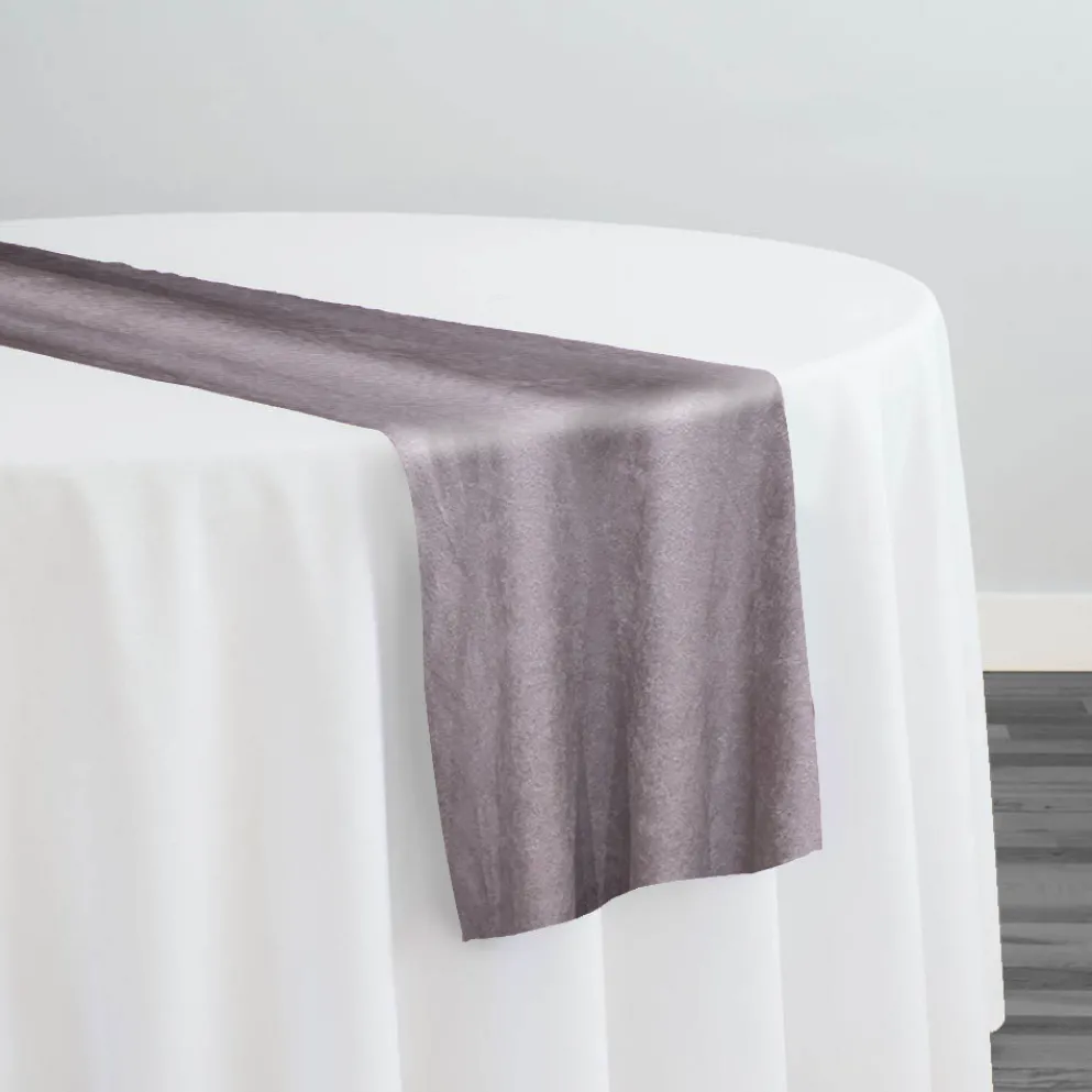 Luxury Plush Velvet Table Runner in Heather
