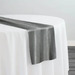 Luxury Plush Velvet Table Runner in Grey