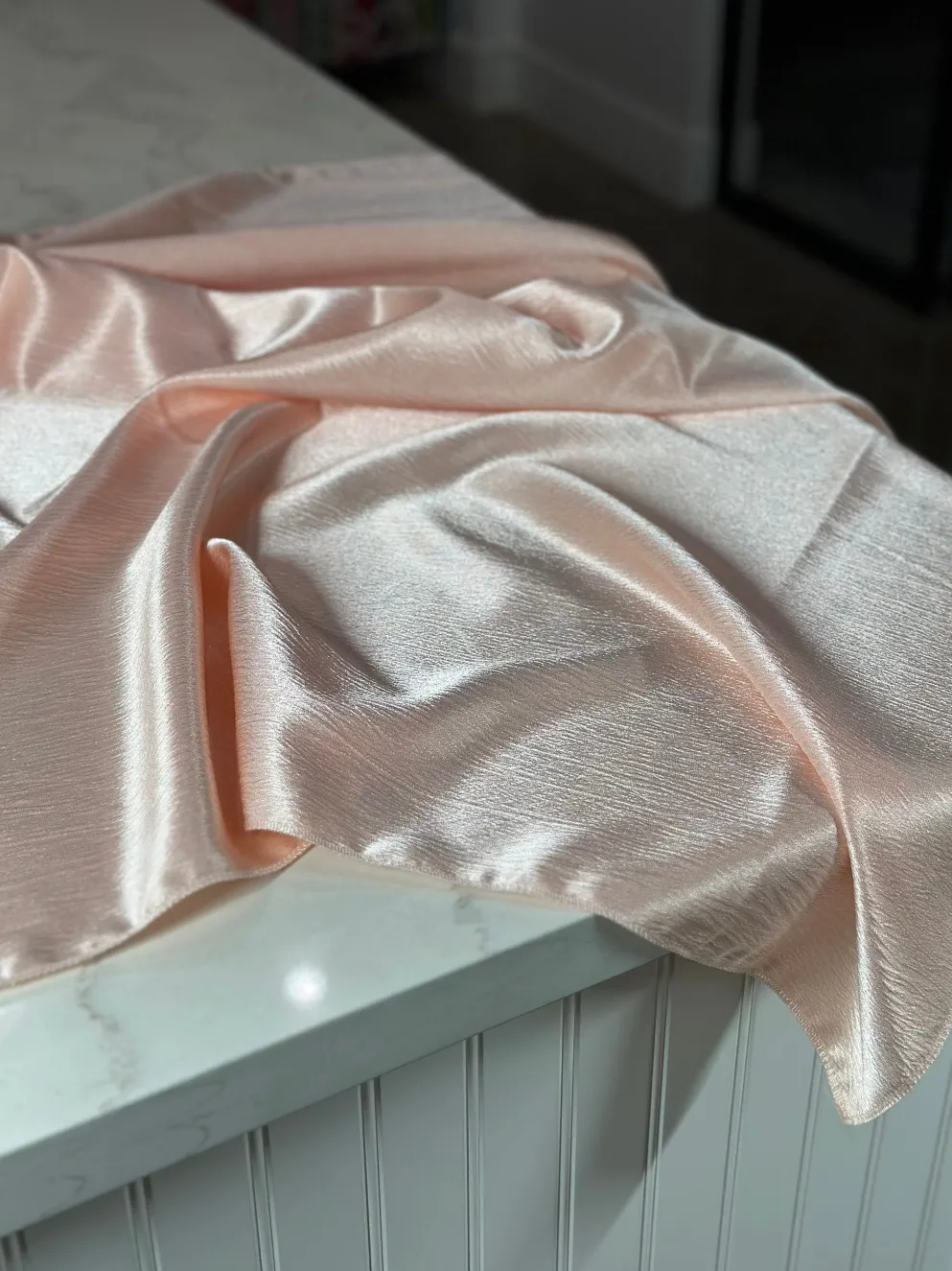 Luxury Satin Table Linen in Blush