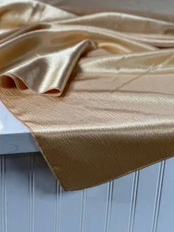 Luxury Satin Table Linen in Gold